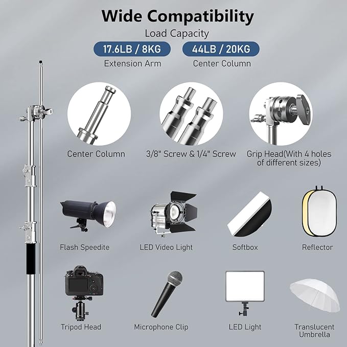 2 Pack Photography C Stand - Image 2