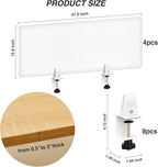 Tatuo 4 Pcs Acrylic Desk Privacy Panel 47.2''l x 15.8w'' Noise and Visual - Image 4