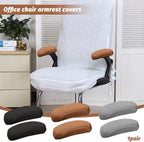 Kakalote Office Chair Armrest Covers, 1pair Stretchable Stretch Computer Chair Slipcover Desk Chairs Arm Cover for Office, Desk, Gaming Chairs (Grey-No Sponge pad)