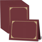HAUTOCO 90 Packs Certificate Holders, Burgundy Diploma Holders, Document Award by HAUTOCO
