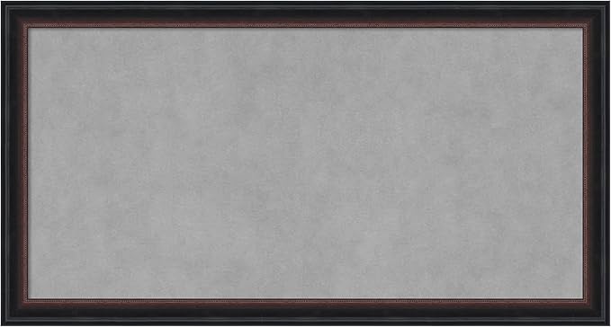 Amanti Art Black Framed Magnetic Board 14x26 Small Vision Board by AmantiArt