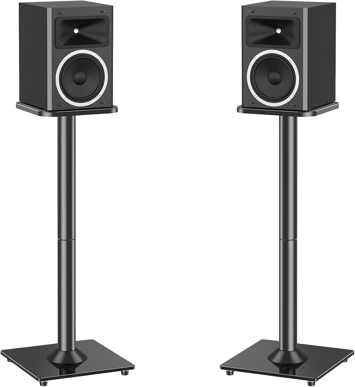 MOUNTUP Universal Speaker Stands Pair for Surround Sound Home Theater, 31&quo...