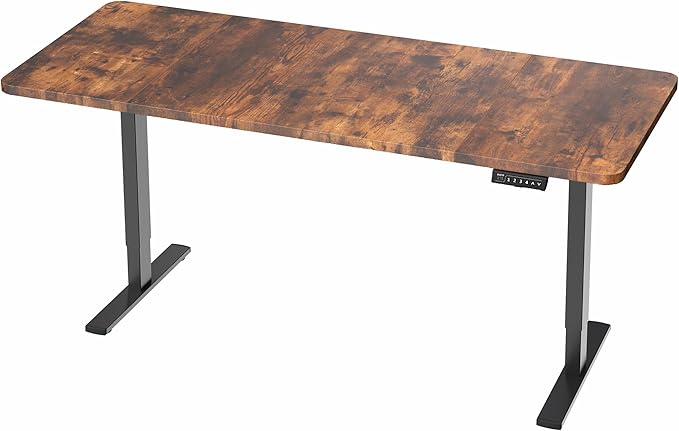 VIVO Electric 71 x 30 in Rustic Standing Desk, Memory Height Adjustment - Image 9
