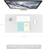 YSAGi Non-Slip Leather Desk Pad, Waterproof Laptop Computer Desk Keyboard Mat - Image 3