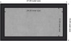 Amanti Art Black Framed Magnetic Board 15x27 Small Vision Board - Image 2
