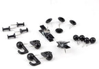 Black Push Pins Set, 5 Styles 140-count Thumb Tacks Map Pins, Steel Point and - Image 3