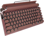 Adventurers Retro Typewriter-Style Mechanical Keyboard, 83 Keys, 75% Compact by Unknown