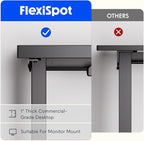 FLEXISPOT Pro Corner Desk Dual Motor L Shaped Computer Electric Standing Desk - Image 7