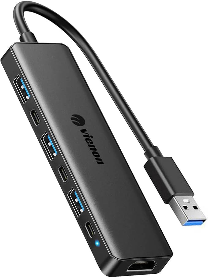 VIENON USB 3.0 to HDMI Adapter, USB 3.0 Hub by vienon