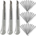 WEKOIL 9mm Snap Off Utility Knife 3 Pack High Hardness Retractable Box Cutters by WEKOIL