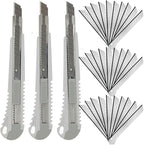 WEKOIL 9mm Snap Off Utility Knife 3 Pack High Hardness Retractable Box Cutters by WEKOIL