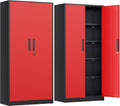 intergraet metal storage cabinet with adjustable shelves, garage, main product view