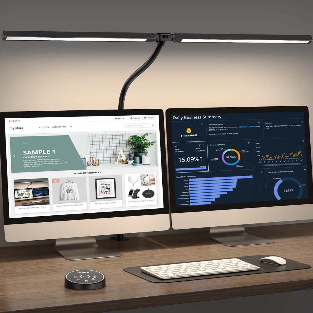 pzloz led desk lamp for office home, main product view