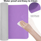 Boutilon Leather Desk Pad Protector, Non-Slip Mouse Pad, Laptop Desk Pad - Image 4