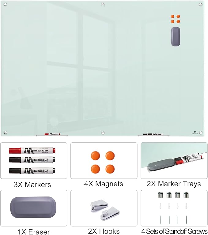TSJ OFFICE Glass Dry-Erase Board - Image 2
