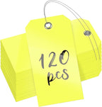 Uniclife 120 Pcs Yellow Plastic Tags by UnicLife