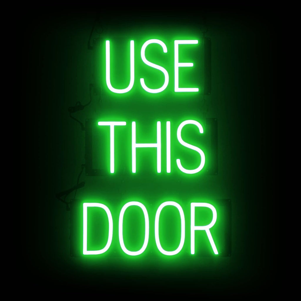 SpellBrite USE THIS DOOR Sign | Directional Sign
