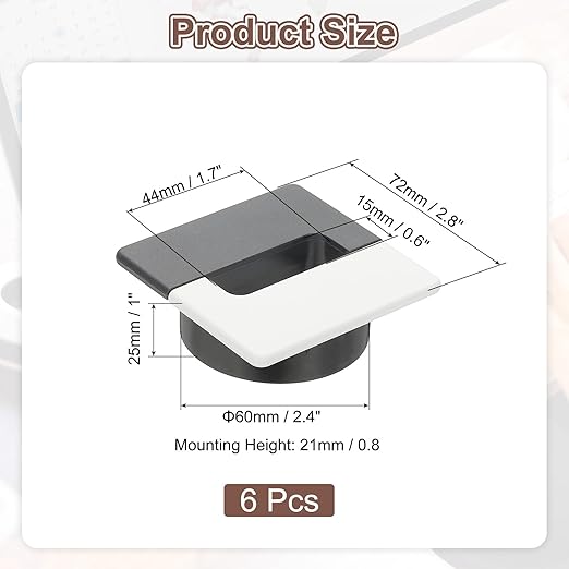 PATIKIL 2.8inch Desk Grommet - Image 2