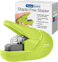 Plus Paper Clinch Compact Staple-Free Stapler by Plus