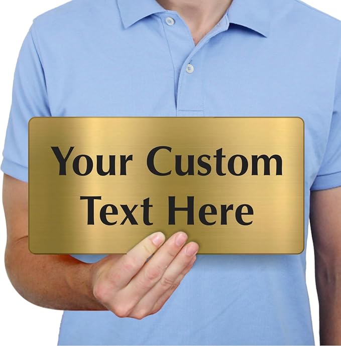 SmartSign Custom Brass Sign - Image 3