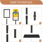 Relx Standing Sign Holder 11 x 17, Adjustable Pedestal Sign Stand, Double-sided - Image 6
