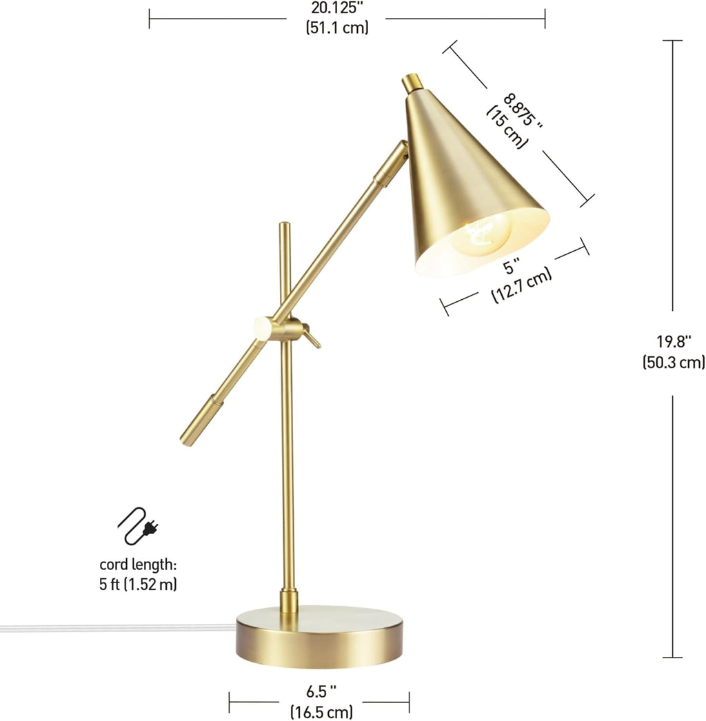 globe electric x novogratz 52887 18" desk lamp, package contents