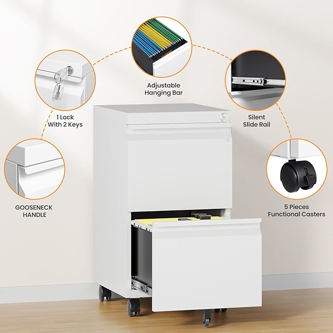AFAIF 2 Drawer File Cabinet - Image 6
