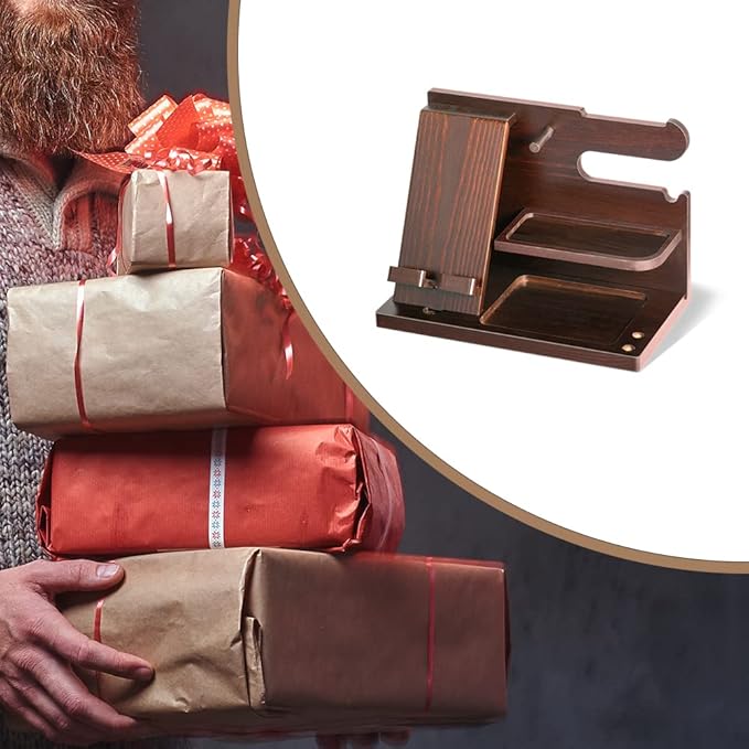 Gifts for Men Wood Phone Docking Station for Mens Gifts for Christmas Husband - Image 7