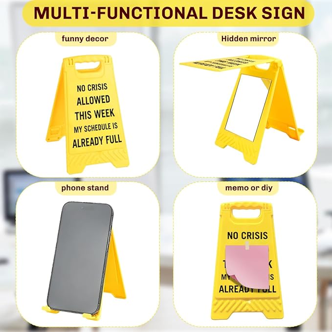 Funny Office Desk Accessories, Office Cubicle Decor, Desk Decor, Phone Holder - Image 3