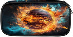 Pardick Pencil Case，Basketball Fire Big Capacity Pencil Pouch Coin Pouch - Image 2