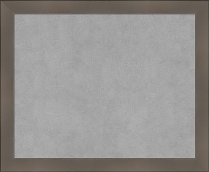 Amanti Art Grey Framed Magnetic Board 18x22 Small Vision Board by AmantiArt