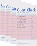 4 Pack Pink Guest Checks Books for Servers, Server Note Pads, Waiter Checkbook by VIANDKI