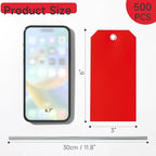 500 Plastic Shipping Tags with Wire - Image 2