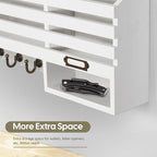FifthQuarter Key Holder for Wall: Easy Mounted Key Rack and Mail Organizer - Image 7