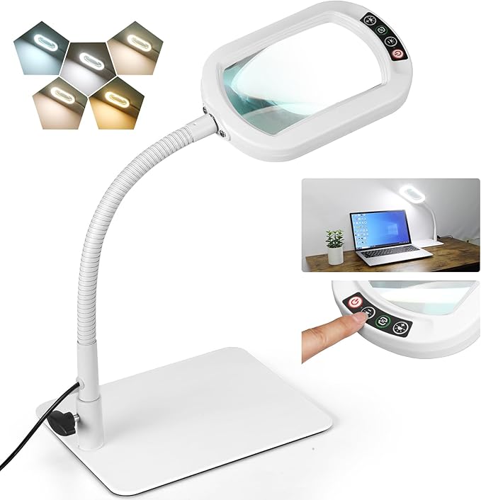 Veemagni 10X Rectangle Magnifying Glass by VEEMAGNI