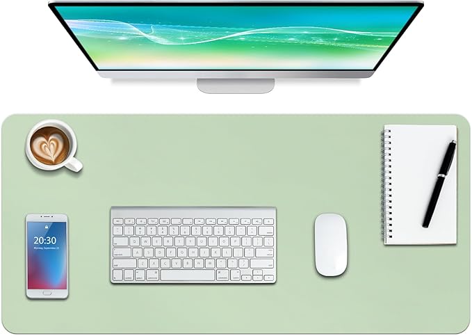 Boutilon Leather Desk Pad Protector, Non-Slip Mouse Pad, Laptop Desk Pad by Boutilon