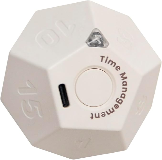 Mini 12 Sided Cube Timer, 11 Preset Times Pomodoro Timer by Unknown