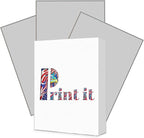 Print It - Vellum Bristol Colored Cardstock Cover Paper, 67 Lb, 8.5" X 11” by Unknown