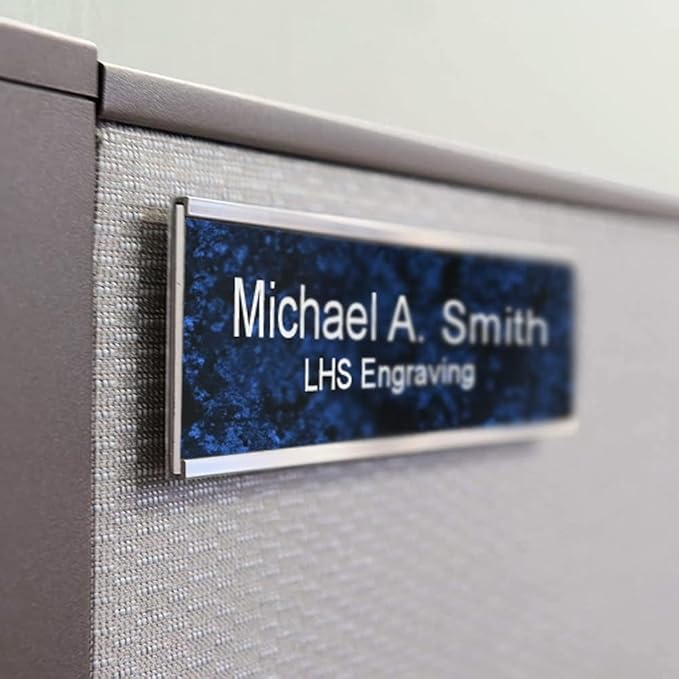 Engraved Name Plates for Door Sign Personalized Cranberry Marble Pattern - Image 8