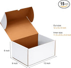 JOWLOT 12x9x6 inch Shipping Boxes Set of 15 - Image 2