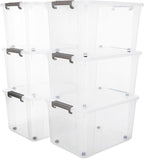 Citylife 6 Packs 69 QT Plastic Storage Bins by Unknown
