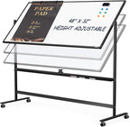 Dry Erase Whiteboard Easel on Wheels by Tankee