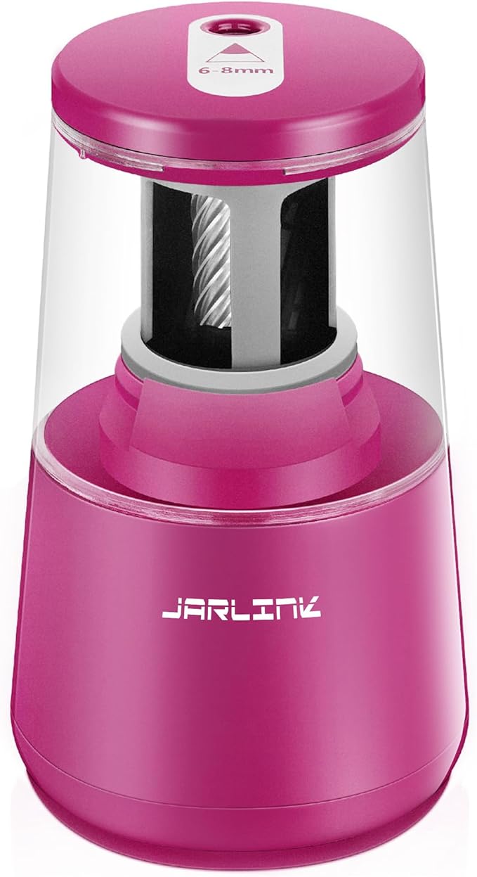 JARLINK Electric Pencil Sharpener, Heavy-Duty Helical Blade to Fast Sharpen by JARLINK