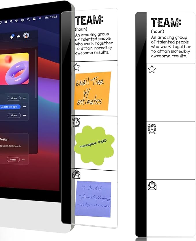 Computer Monitor Memo Board Team Quotes Desktop Logo Decor Monitor Message by HTBIG