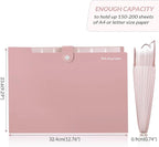 SKYDUE 8 Pockets Expanding File Folders, Accordion Folders, Portable Paper Bill - Image 3