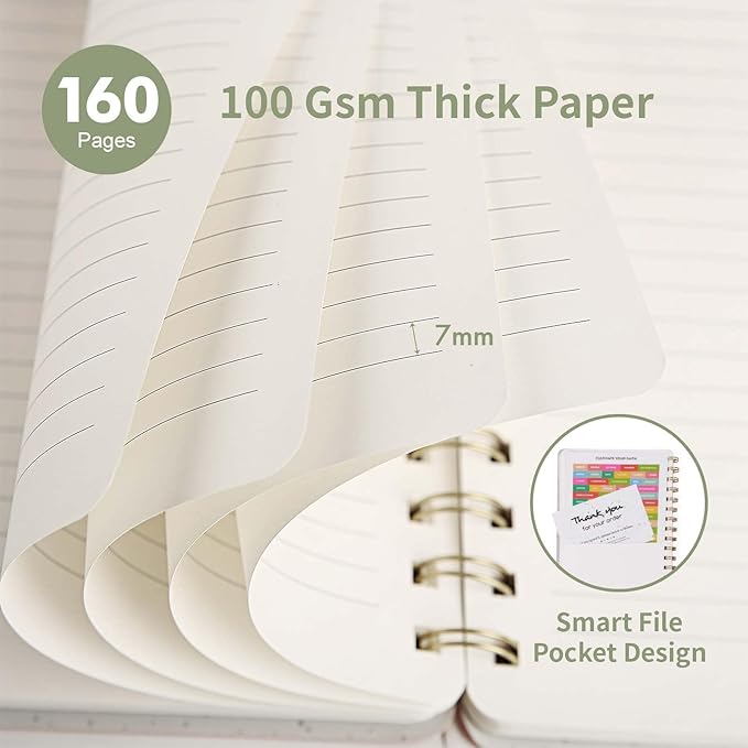 Spiral Notebook-5.75" x 8.125" College Ruled Journal - Image 3