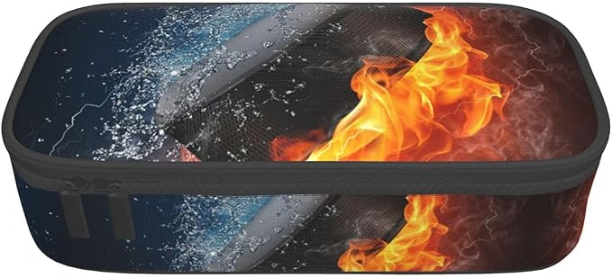 HKHEHOP Hockey Sport Pencil Case Big Capacity Storage Pencil Pouch Stationery - Image 9