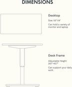 FLEXISPOT EN1 One-Piece Solid Wooden Standing Desk 55 x 24 Inches Height - Image 7