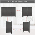 MAYOLIAH Partition Room Dividers 3 Panel Folding Privacy Screens 6 Ft Tall - Image 6