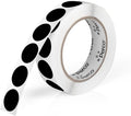 Perco Black 1-Inch Round Circle Dot Sticker Labels by Perco